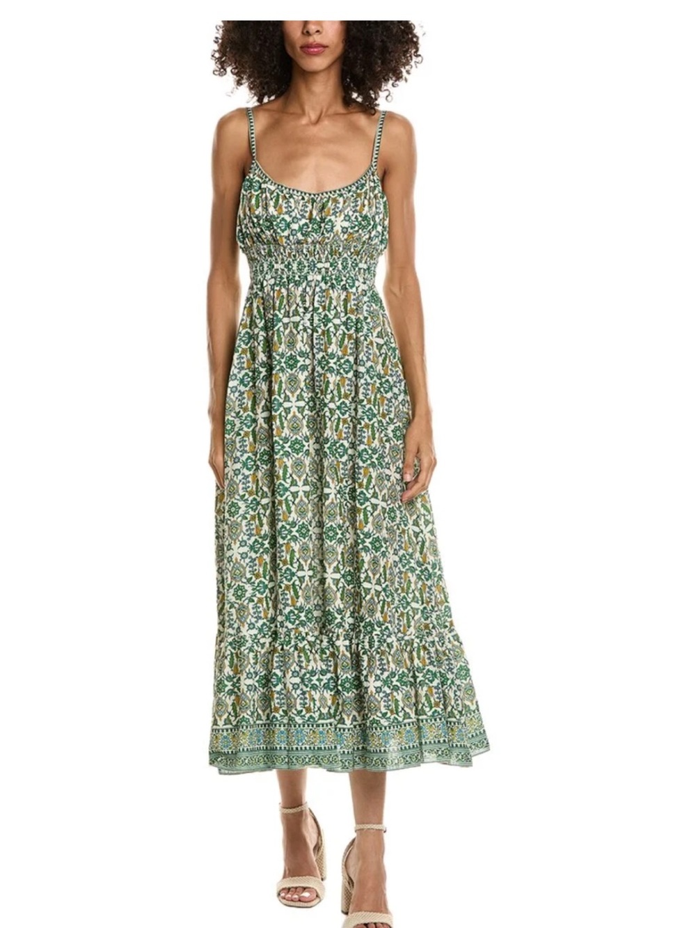 Smocked Empire Waist Maxi Dress - Max Studio